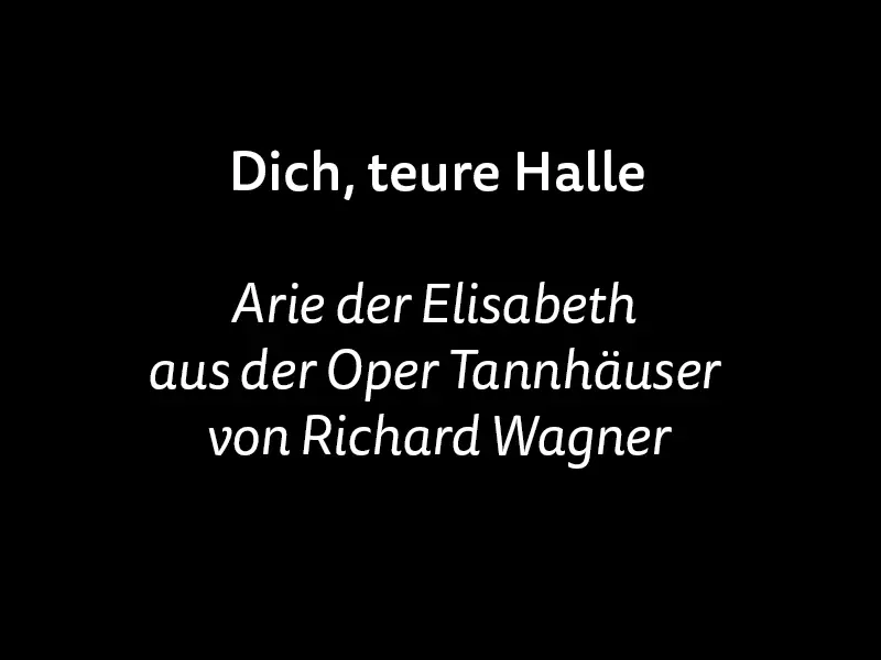 Titel Dich, teure Halle